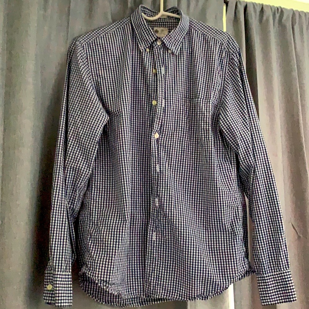 J Crew gingham casual shirt